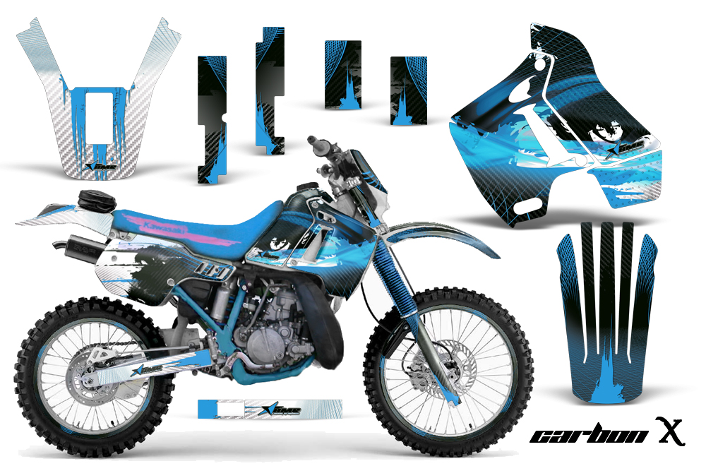 Kawasaki KDX 200 89-94 NP Graphic Kit CX BL NPs